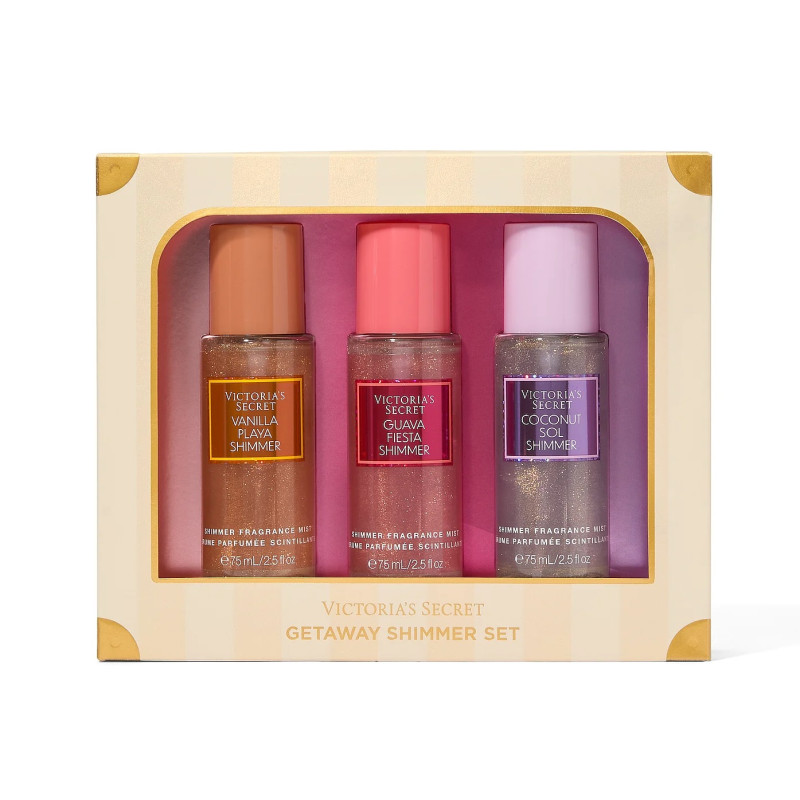 Набір спреїв з шимером Victoria's Secret 3-Piece Getaway Shimmer